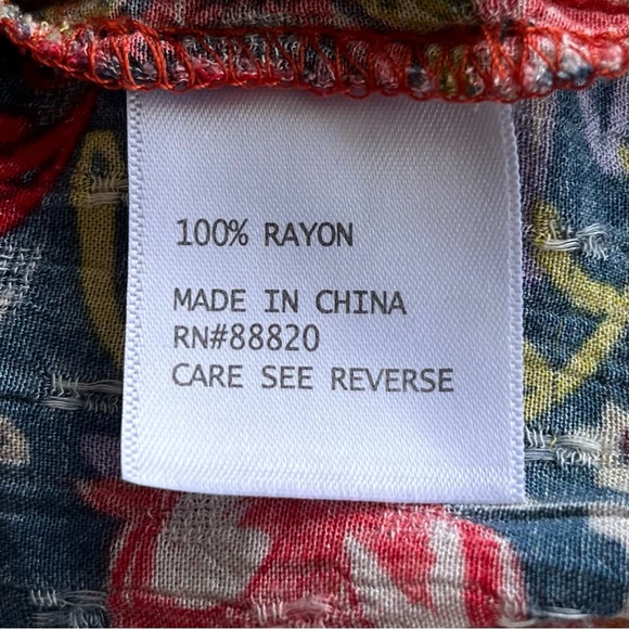 •Jones New York• Lightweight Boho Peasant Blouse - Size 1X - Picture 7 of 8